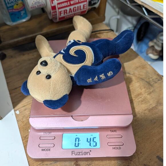 Vtg NFL St. Louis Rams Plush Teddy Bear Plush Team Bears Authentic 8.5" - Picture 13 of 13